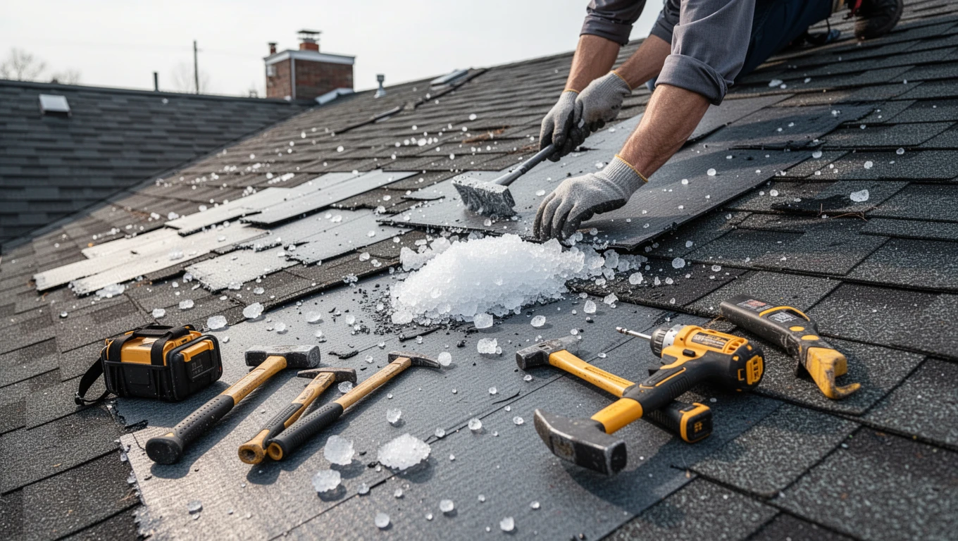 Hail Damage Roof Repair
